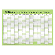 Collins Wallplanner A2 Mid Year 2021 2022-Officecentre
