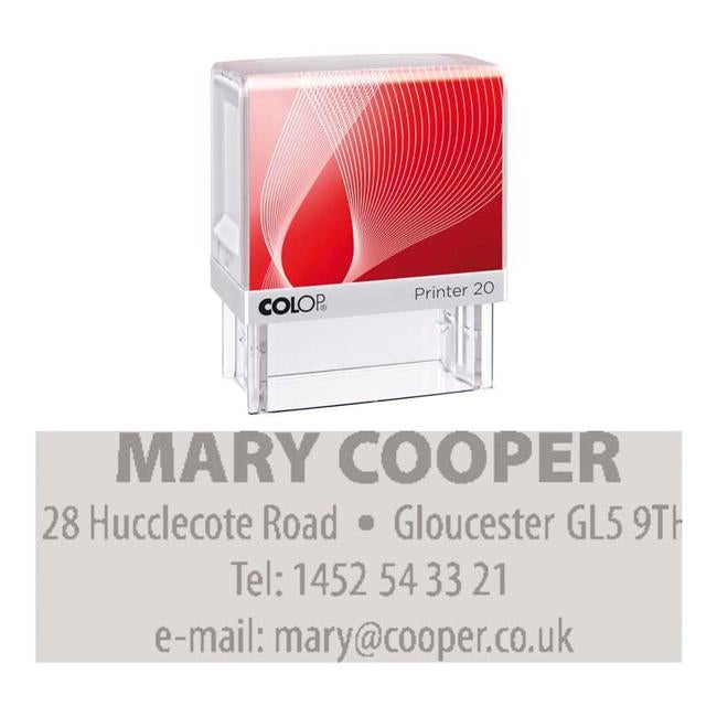 Colop Stamp Printer 20 Black G7 Handle-Officecentre