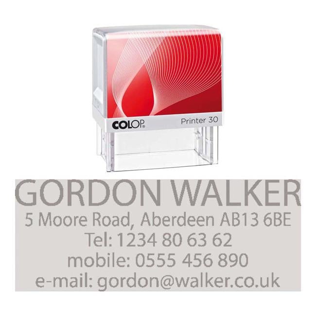 Colop Stamp Printer 30 Black G7 Handle-Officecentre