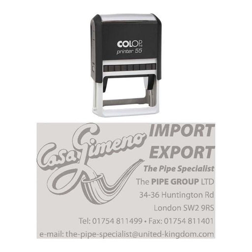 Colop Stamp Printer 55 Black 40x60mm-Officecentre