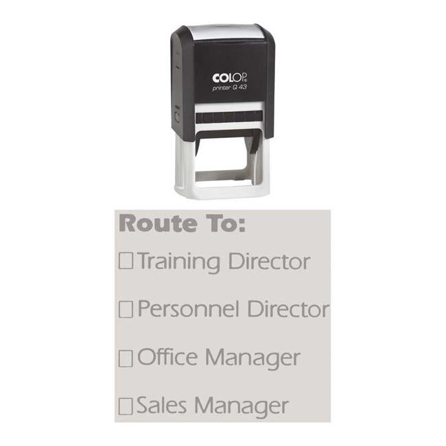 Colop Stamp Printer Q43 Black 43x43mm Square-Officecentre