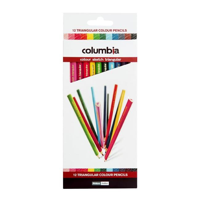 Columbia coloursketch colour pencil triangular pk12-Officecentre
