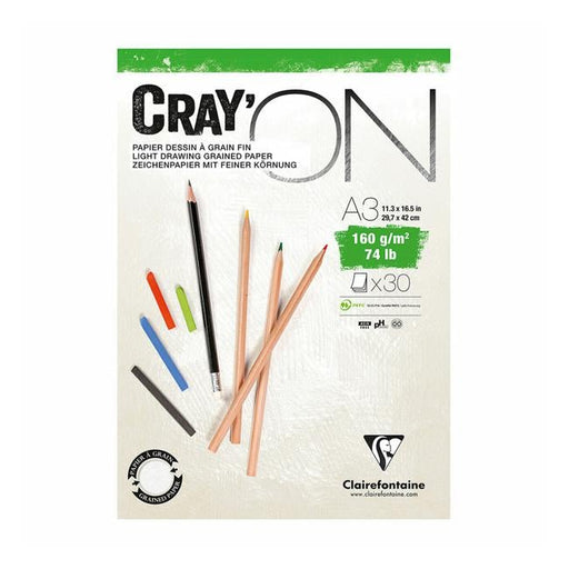 CrayON Pad A3 160g 30sh-Officecentre