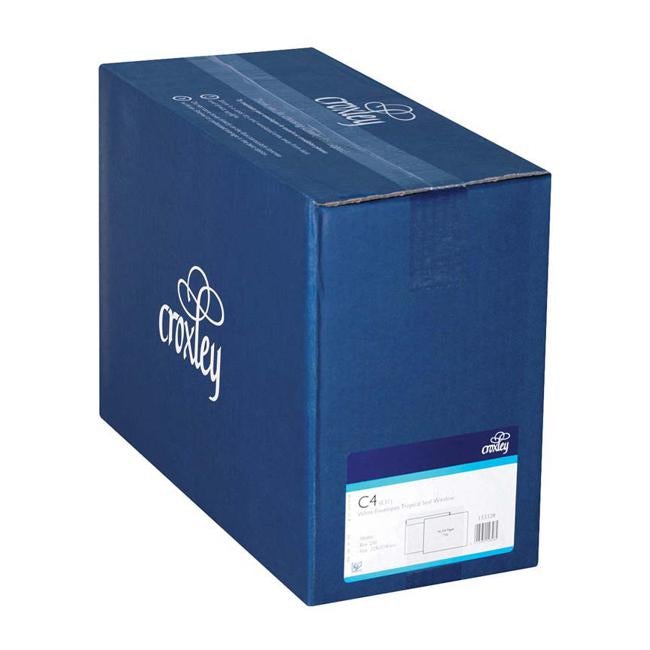 Croxley Envelope C4 Window Tropical Seal Wallet Box 250-Officecentre