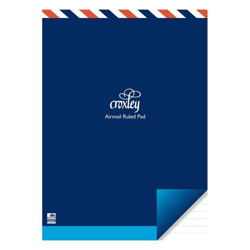 Croxley Pad Size 2 222x159mm Airmail Ruled 45 Leaf-Officecentre