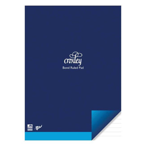 Croxley Pad Size 2 222x159mm Ruled Bond 45 Leaf-Officecentre