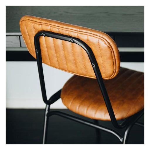 Datsun Chair Vintage Tan PU...-Officecentre