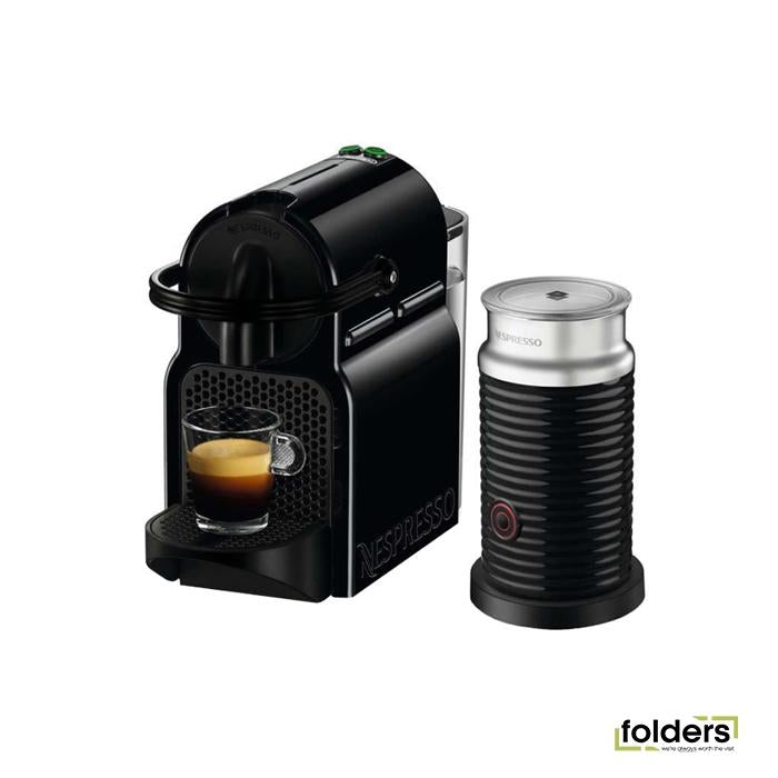 DeLonghi Inissia Coffee Machine - Black - Folders