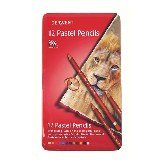 Derwent pastel pencil tin 12-Officecentre