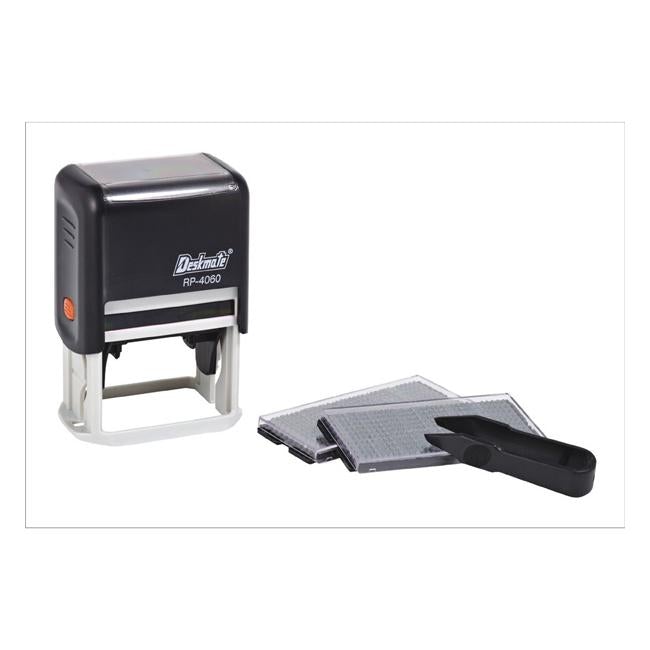 Deskmate diy stamp kits 5 lines 3mm/4mm text black-Officecentre