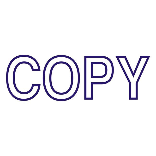 Deskmate pre-inked office stamp copy blue-Officecentre