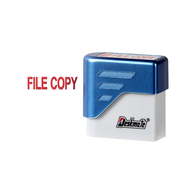 Deskmate pre-inked office stamp file copy red-Officecentre