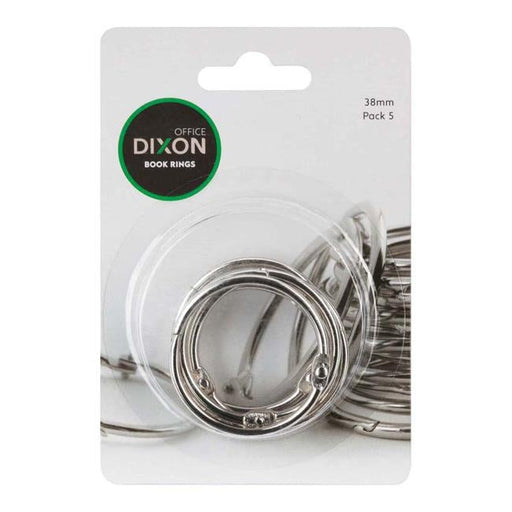 Dixon Book Rings 38mm 5 Pack-Officecentre