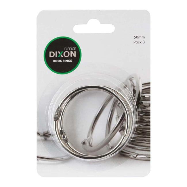 Dixon Book Rings 50mm 3 Pack-Officecentre
