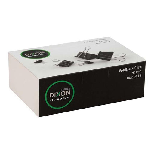 Dixon Foldback Clips 41mm Pack 12-Officecentre