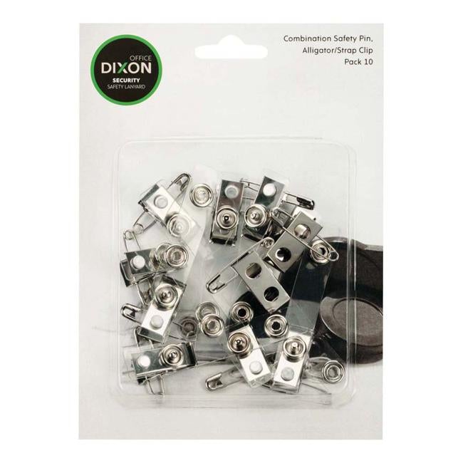 Dixon Id Pin Clip Strap Pack 10 Hangsell-Officecentre