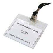 Dixon Id Pouch Landscape Pack 10 Soft Clear Hangsell-Officecentre