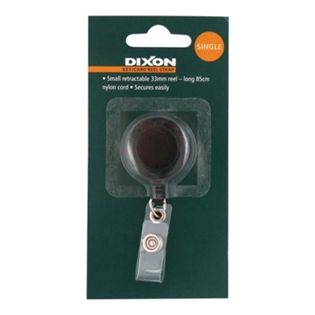 Dixon Key Card Reel Strap Small Single Black-Officecentre