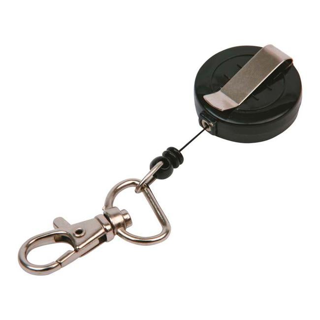 Dixon Key Card Reel Swivel Small Single Black-Officecentre