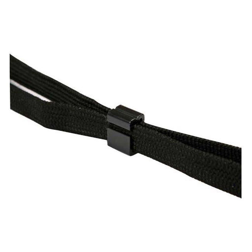 Dixon Lanyard Black Pack 10 Flat Hangsell-Officecentre