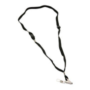 Dixon Lanyard Black Pack 10 Flat Hangsell-Officecentre