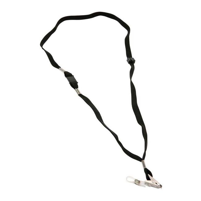 Dixon Lanyard Black Pack 10 Flat Hangsell-Officecentre