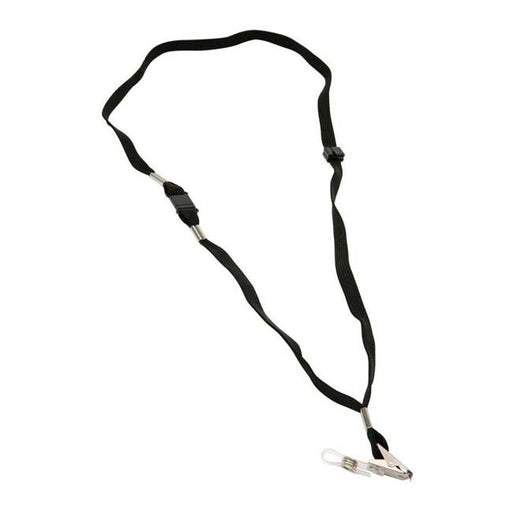 Dixon Lanyard Black Pack 10 Flat Hangsell-Officecentre