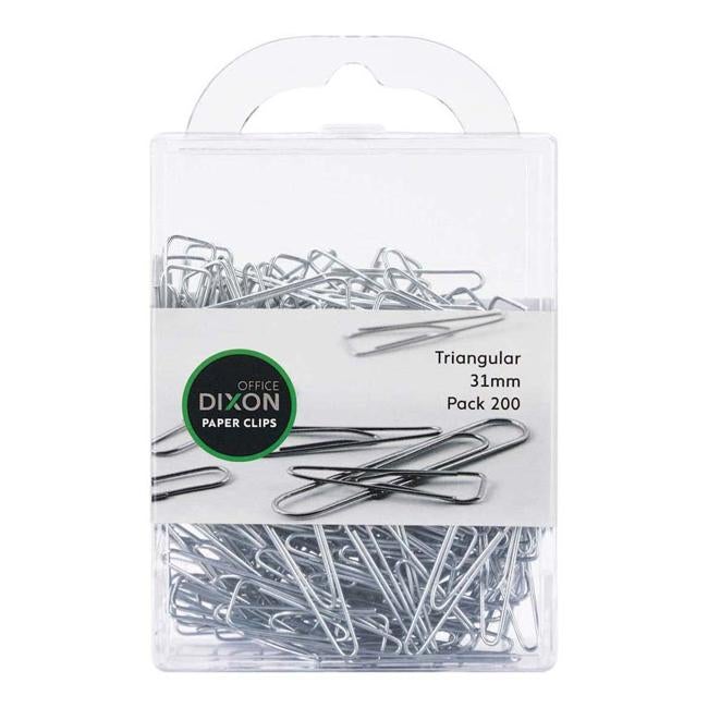 Dixon Paper Clips 31mm Tri Pack 200-Officecentre