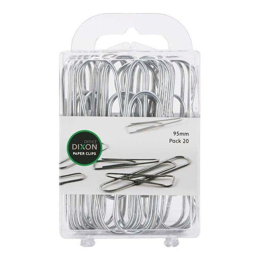 Dixon Paper Clips 95mm Pack 20-Officecentre