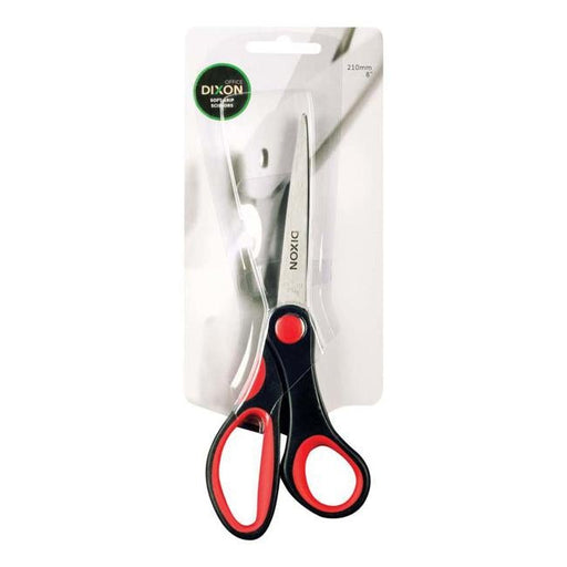 Dixon Scissors Soft Grip Black And Red 210mm 8″-Officecentre