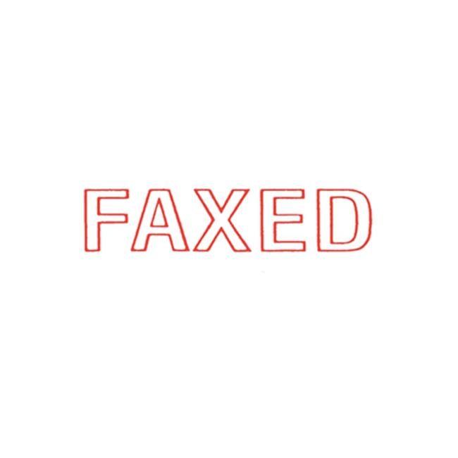 Dixon Stamp 030 Faxed Red Pre Inked-Officecentre
