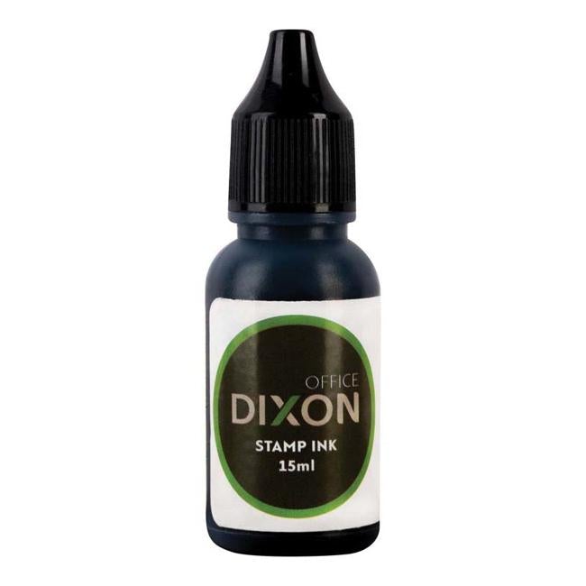 Dixon Stamp Refill Black 15ml Pre Inked-Officecentre
