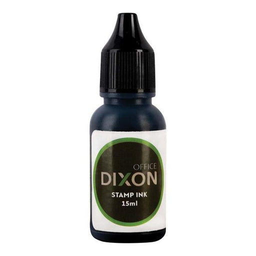 Dixon Stamp Refill Black 15ml Pre Inked-Officecentre