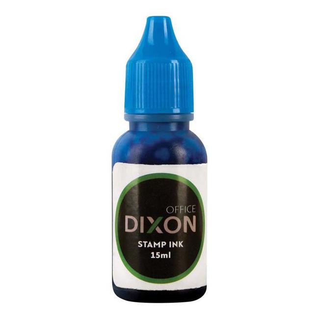 Dixon Stamp Refill Blue 15ml Pre Inked-Officecentre