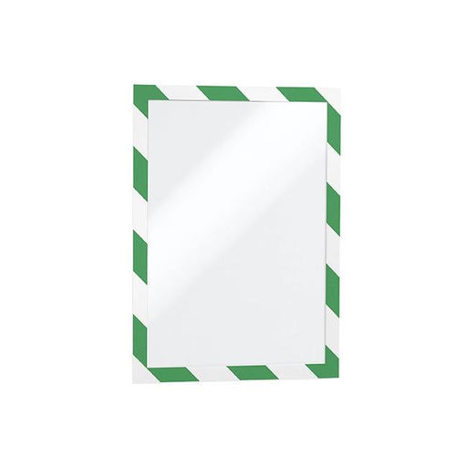 Durable duraframe security self-adhesive a4 green/white-Officecentre