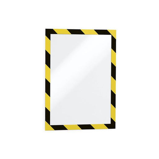 Durable duraframe security self-adhesive a4 yellow/black-Officecentre