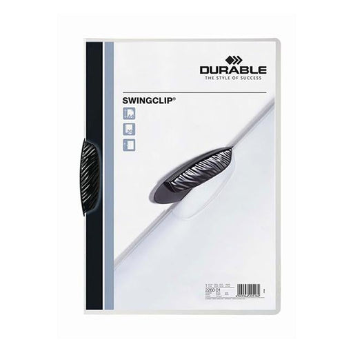 Durable swing clip document file a4 30 sheet black-Officecentre