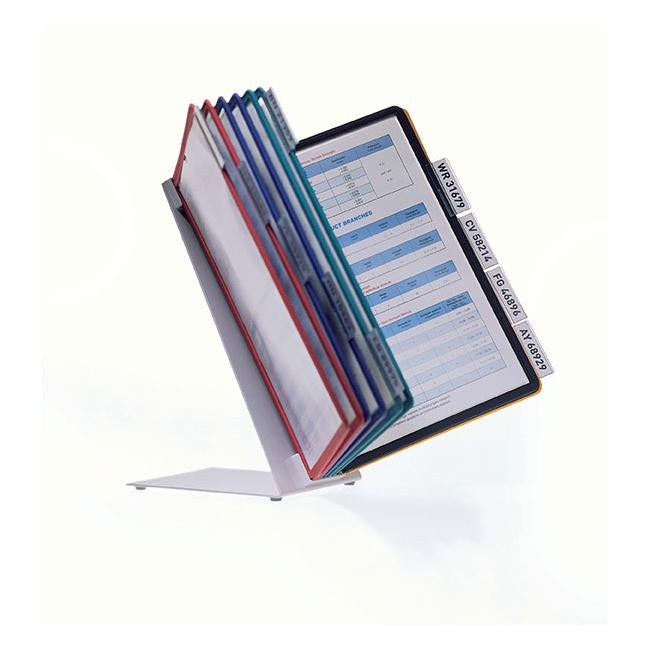 Durable vario table 10 a4 display system 10 assorted panels-Officecentre