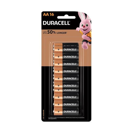 Duracell Coppertop Alkaline AA Battery Pack of 16-Officecentre