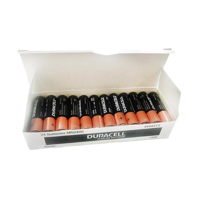 Duracell Coppertop Alkaline AAA Battery Bulk Pack of 24-Officecentre