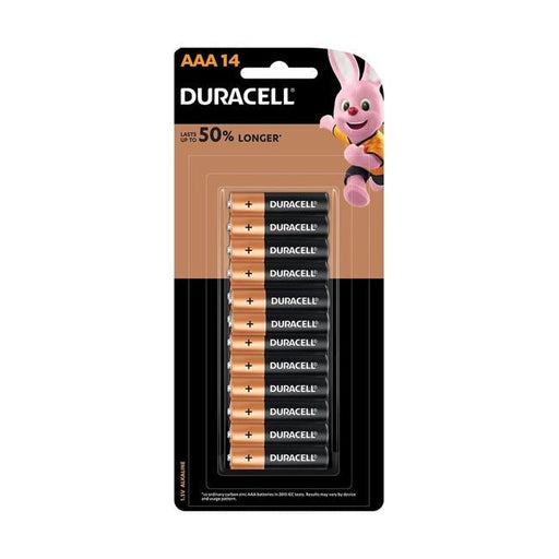 Duracell Coppertop Alkaline AAA Battery Pack of 14-Officecentre