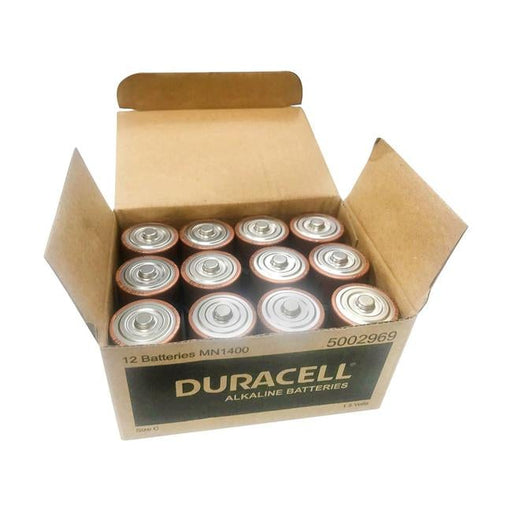 Duracell Coppertop Alkaline C Battery Pack of 12-Officecentre