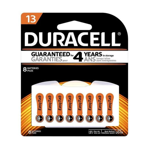 Duracell Hearing Aid 13 Battery Pack of 8-Officecentre