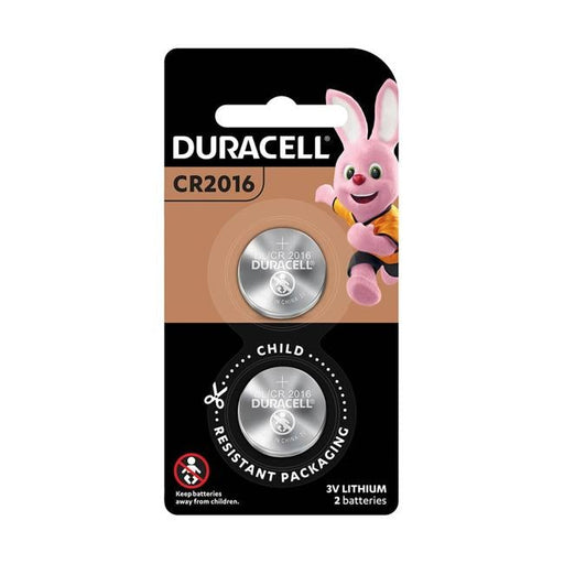 Duracell Lithium Coin CR2016 Battery Pack of 2-Officecentre