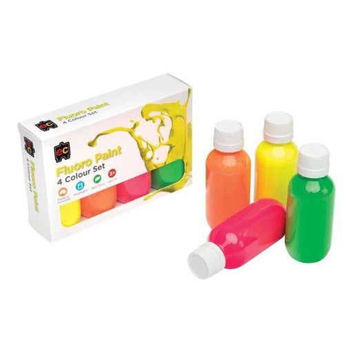 EC Acrylic Paint Fluoro Set 4 X 100ml-Officecentre