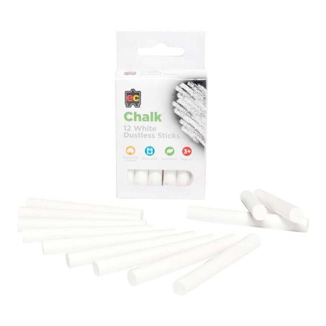 EC Chalk White 12 Pack-Officecentre