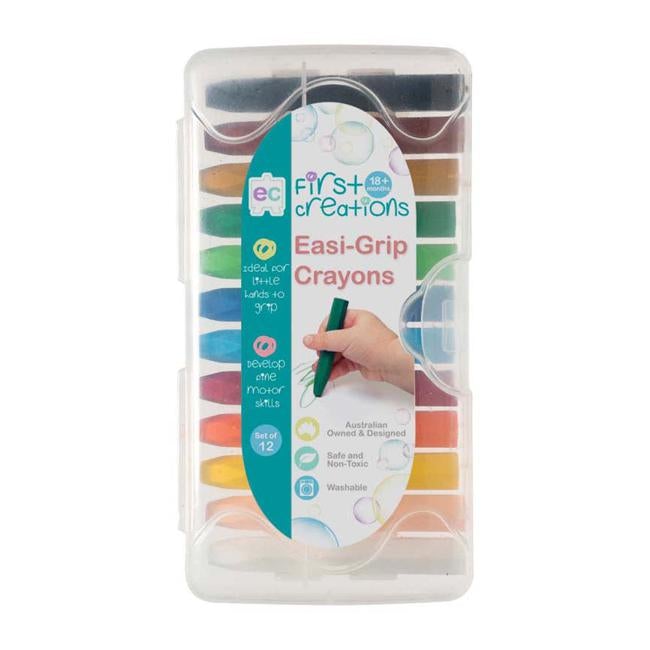 EC First Creations Easi-Grip Crayons Set 12-Officecentre