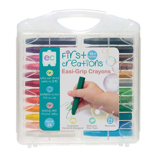 EC First Creations Easi-Grip Crayons Set 24-Officecentre