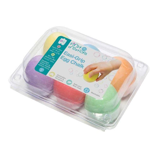 EC First Creations Easi-Grip Egg Chalk Set 6-Officecentre