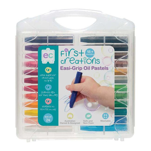 EC First Creations Easi-Grip Oil Pastels Set 24-Officecentre